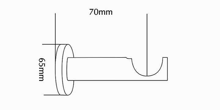 Jones Interiors Strand 35mm Matt Nickel Curtain Pole Stone Painted Finial - Curtain Poles Emporium