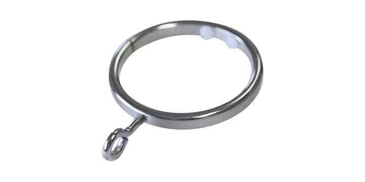 Jones Interiors Strand 35mm Matt Nickel Curtain Pole with Ribbed End Stop Finial - Curtain Poles Emporium