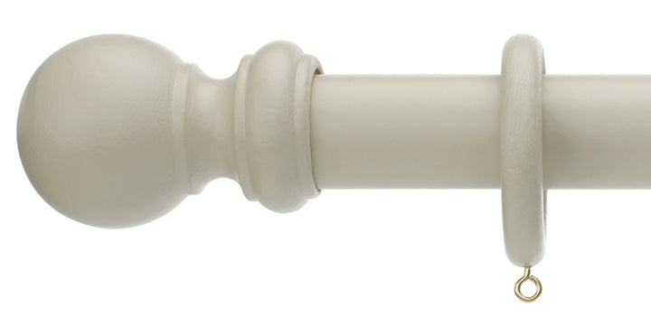 Hallis Honister 35mm Stone Wooden Curtain Pole - Curtain Poles Emporium