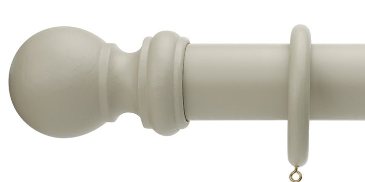 Hallis Honister 50mm Stone Wooden Curtain Pole - Curtain Poles Emporium