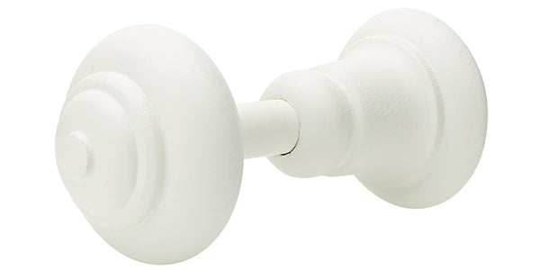 Hallis Honister Linen White Wooden Large Holdback (Each) - Curtain Poles Emporium