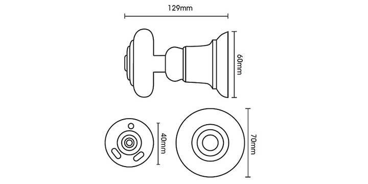 Hallis Woodline Light Oak Wooden Small Holdback - Curtain Poles Emporium