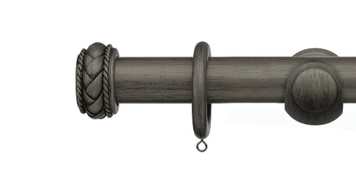 Integra Masterpiece Collection Pewter 35mm Curtain Pole Byzantine Finial - Curtain Poles Emporium