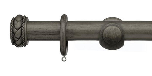Integra Masterpiece Collection Pewter 50mm Curtain Pole Byzantine Finial - Curtain Poles Emporium