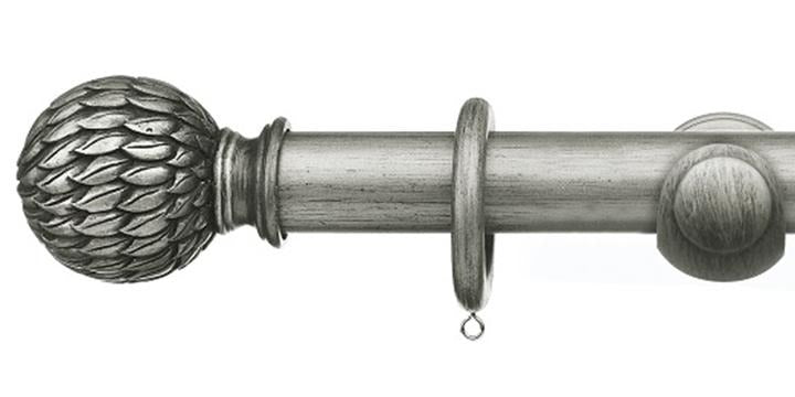 Integra Masterpiece Collection Black Gold 35mm Curtain Pole Phoenix Finial - Curtain Poles Emporium