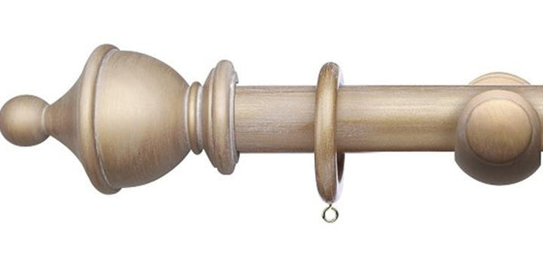 Integra Masterpiece Collection Cream Gold 35mm Curtain Pole Urn Finial - Curtain Poles Emporium