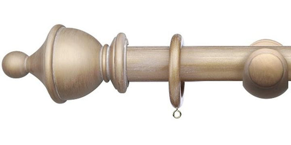 Integra Masterpiece Cream Gold 50mm Curtain Pole Urn Finial - Curtain Poles Emporium