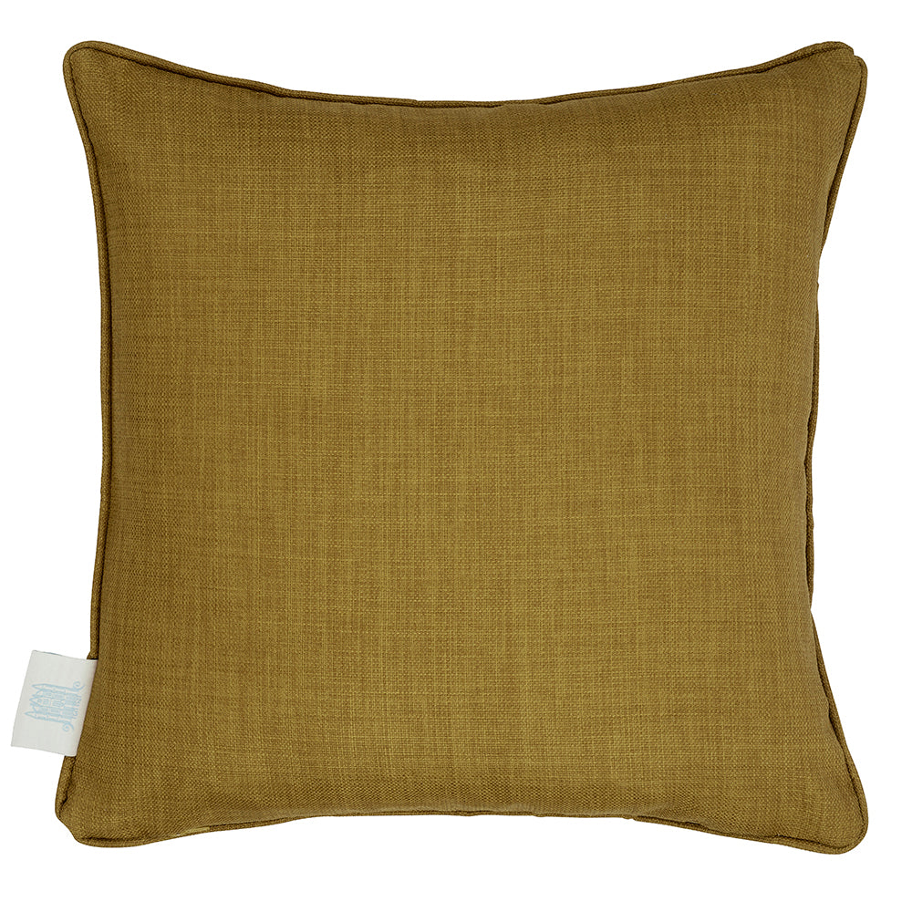 The Chateau Mademoiselle Daisy Cobalt Green Piped Edge Cushion Cover