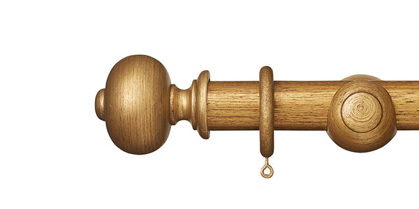 Hallis Museum 35mm Antique Gilt Curtain Pole Parham Finial