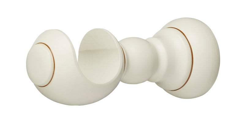Hallis Museum 35mm Antique White Curtain Pole Vienna Finial