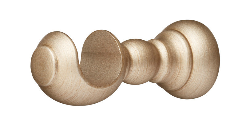 Hallis Museum 35mm Satin Oyster Curtain Pole Parham Finial