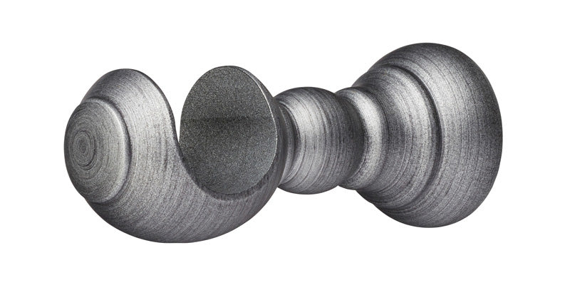 Hallis Museum 35mm Satin Pewter Curtain Pole Florence Finial