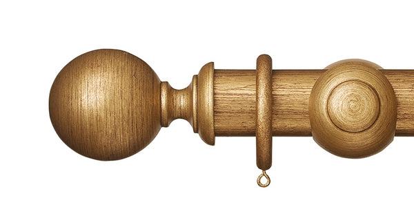 Hallis Museum 45mm Antique Gilt Curtain Pole Ball Finial