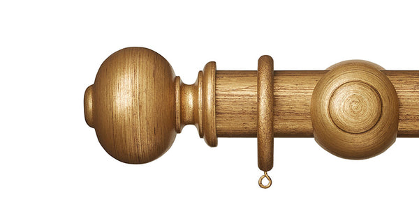 Hallis Museum 45mm Antique Gilt Curtain Pole Parham Finial