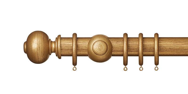 Hallis Museum 45mm Antique Gilt Curtain Pole Parham Finial