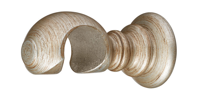 Hallis Museum 45mm Antique Silver Curtain Pole Ball Finial