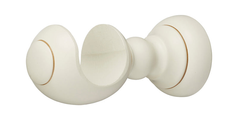 Hallis Museum 45mm Antique White Curtain Pole Dune Finial