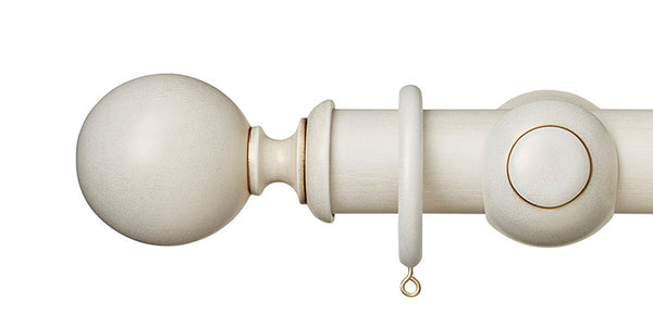 Hallis Museum 45mm Cream Gold Curtain Pole Ball Finial