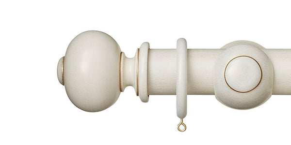 Hallis Museum 45mm Cream Gold Curtain Pole Parham Finial