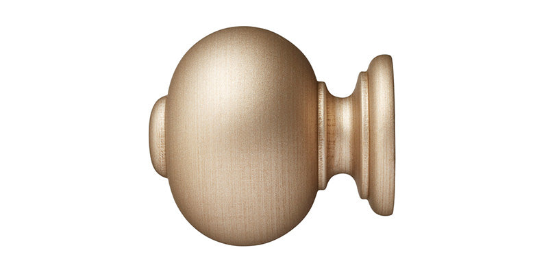 Hallis Museum 45mm Satin Oyster Curtain Pole Parham Finial