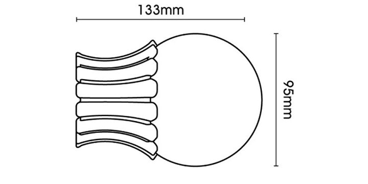 Integra Masterpiece Ornate Bracket Black Gold 50mm Curtain Pole Elizibethan Orb Finial - Curtain Poles Emporium