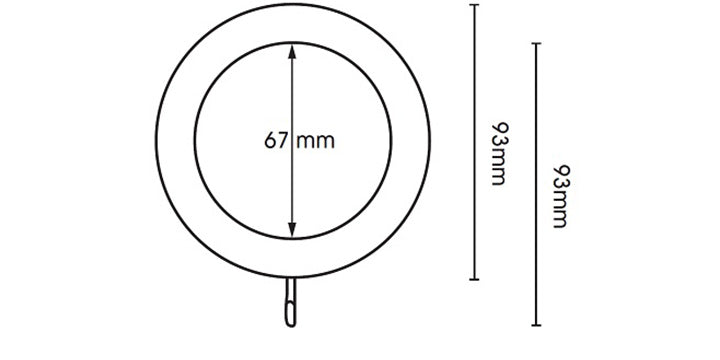 Hallis Modern Country 55mm Dark Oak Curtain Pole Sugar Pot Finial - Curtain Poles Emporium