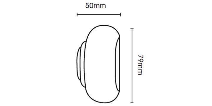 Hallis Modern Country 45mm Satin Silver Curtain Pole Button Finial - Curtain Poles Emporium