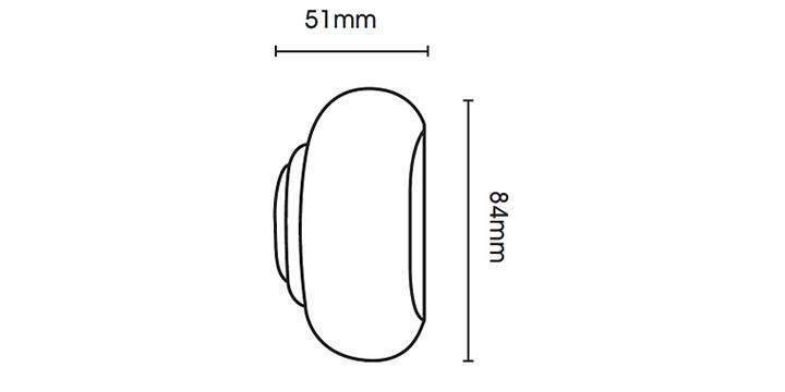 Hallis Modern Country 55mm Brushed Ivory Pole Button finial - Curtain Poles Emporium