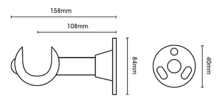 Hallis Modern Country 55mm Pearl Pole Button Finial - Curtain Poles Emporium