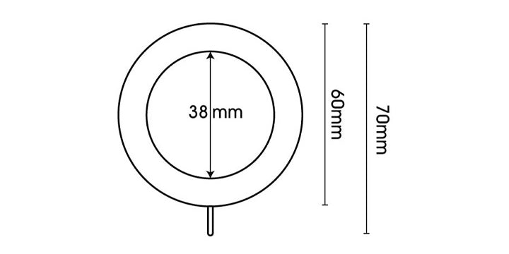 Swish Naturals 28mm Natural Oak Wooden Curtain Pole Ball Finial - Curtain Poles Emporium