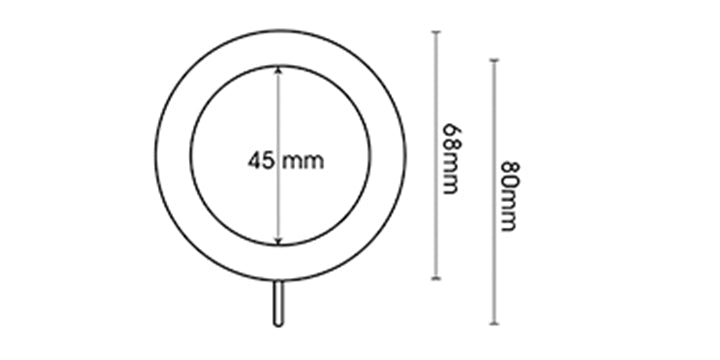 Swish Naturals 35mm Natural Oak Wooden Curtain Pole Ball Finial - Curtain Poles Emporium