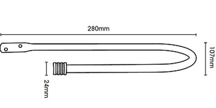 Hallis Hudson Neo Stud Finial Large Black Nickel Curtain Pole Holdback - Curtain Poles Emporium
