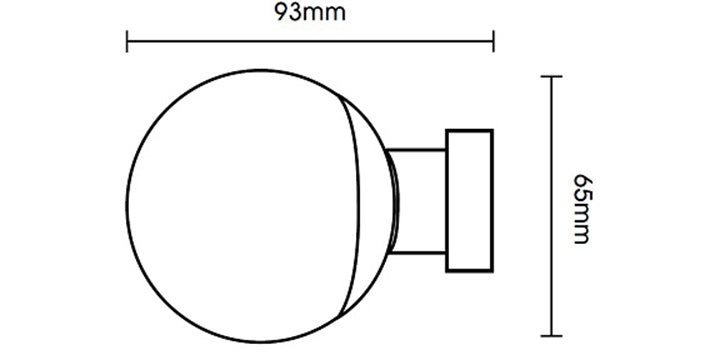 Hallis Neo Premium 28mm Chrome Eyelet Curtain Pole Smoke Ball Finial Cylinder Bracket - Curtain Poles Emporium