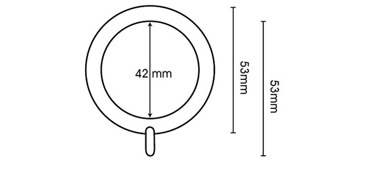 Hallis Neo Original 28mm Black Nickel Curtain Pole Trumpet Finial Cup Bracket - Curtain Poles Emporium