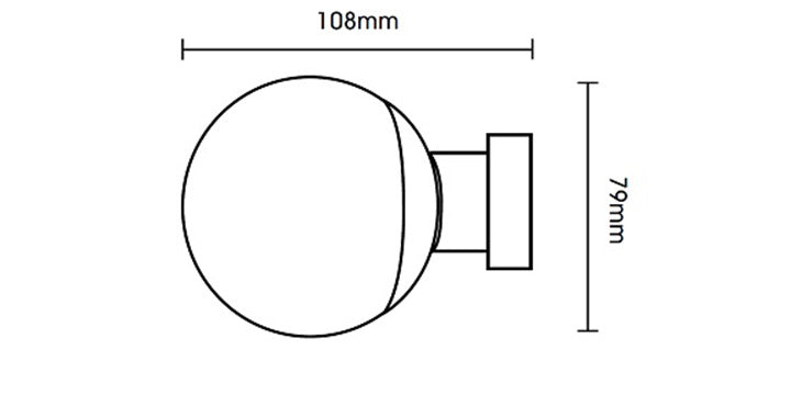 Hallis Neo Premium 35mm Black Nickel Eyelet Curtain Pole Clear Ball Finial Cylinder Bracket - Curtain Poles Emporium