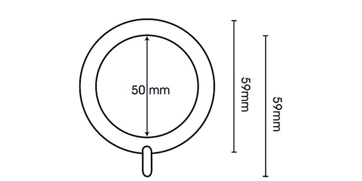 Hallis Neo Original 35mm Black Nickel Curtain Pole Stud Finial Cylinder Bracket - Curtain Poles Emporium