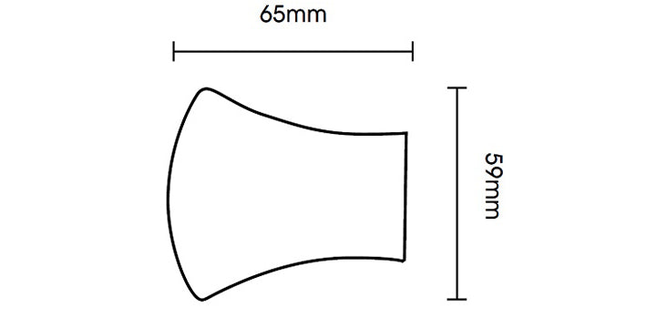 Hallis Neo Original 35mm Stainless Steel Effect Curtain Pole Trumpet Finial Cylinder Bracket - Curtain Poles Emporium
