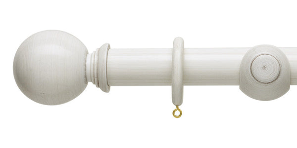 Hallis Hudson Origins 45mm Ball Finial Wooden Curtain Pole