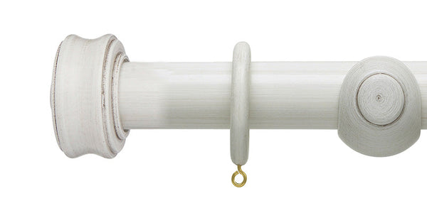 Hallis Hudson Origins 45mm Disc Finial Wooden Curtain Pole