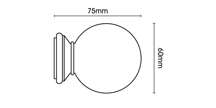 Swish Romantica Pannacotta 28mm Curtain Pole Ball Finial - Curtain Poles Emporium