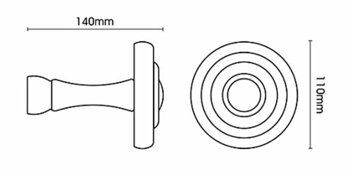 Swish Romantica Pannacotta Wooden Holdback (Each) - Curtain Poles Emporium