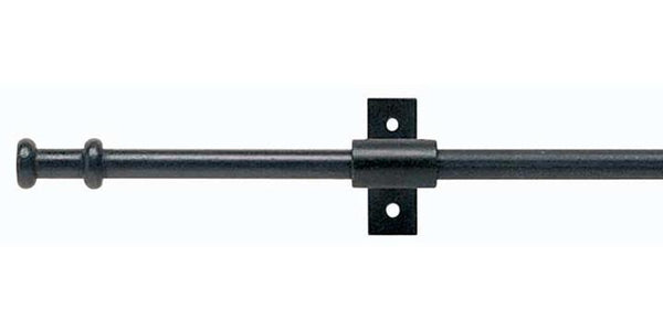 Hallis Hudson Artisan Black Wrought Iron 12mm Curtain Pole Stopper Finial - Curtain Poles Emporium