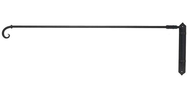 Hallis Hudson Artisan Black Wrought Iron Portiere Rod Curl Finial - Curtain Poles Emporium