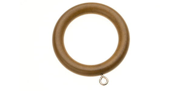 Swish Naturals 35mm Aged Oak Spare Wooden Curtain Pole Rings Pack 6 or 12