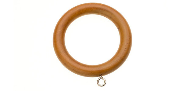 Swish Naturals 35mm Antique Pine Spare Wooden Curtain Pole Rings Pack 6 or 12