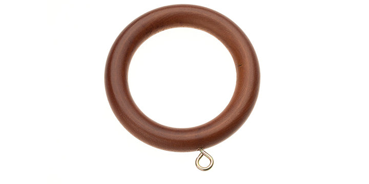 Swish Naturals 35mm Chestnut Spare Wooden Curtain Pole Rings Pack 6 or 12