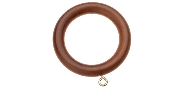 Swish Naturals 35mm Chestnut Spare Wooden Curtain Pole Rings Pack 6 or 12