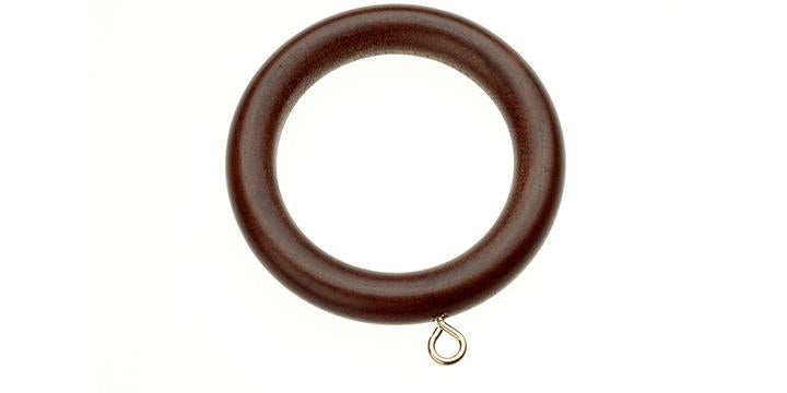 Swish Naturals 28mm Dark Walnut Wooden Curtain Pole Urn Finial - Curtain Poles Emporium