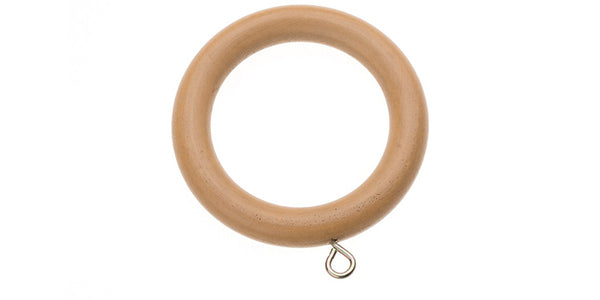 Swish Naturals 35mm Natural Oak Spare Wooden Curtain Pole Rings Pack 6 or 12