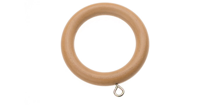 Swish Naturals 35mm Natural Oak Wooden Curtain Pole Ball Finial - Curtain Poles Emporium